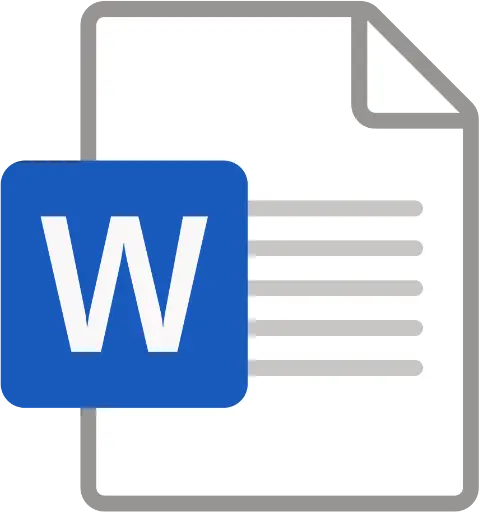 Word document icon
